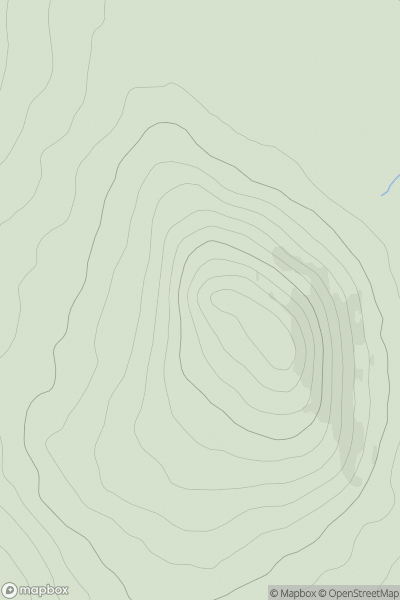 Thumbnail image for Eagle Hill [Wicklow Hills S] showing contour plot for surrounding peak